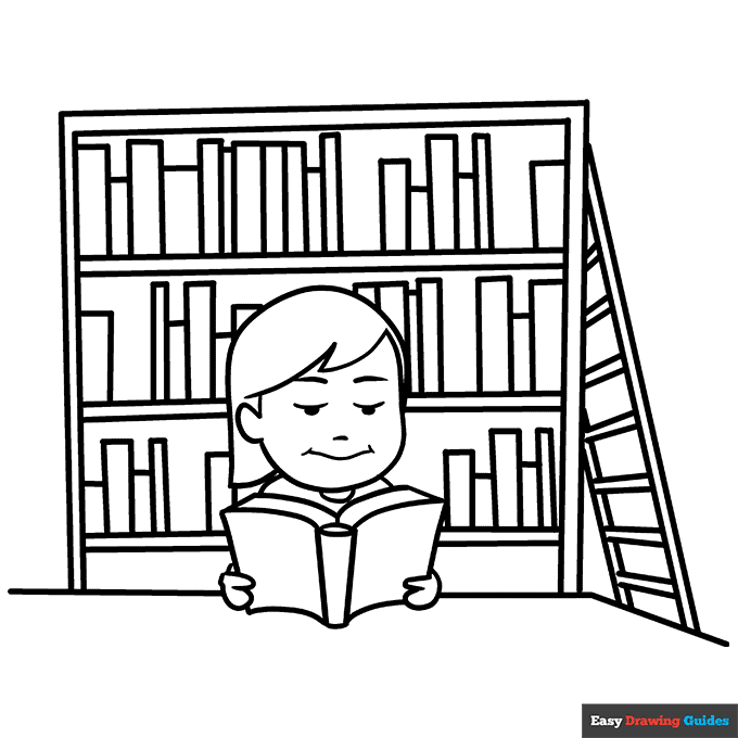 Library Coloring Pages Printables Coloring Pages Library education 