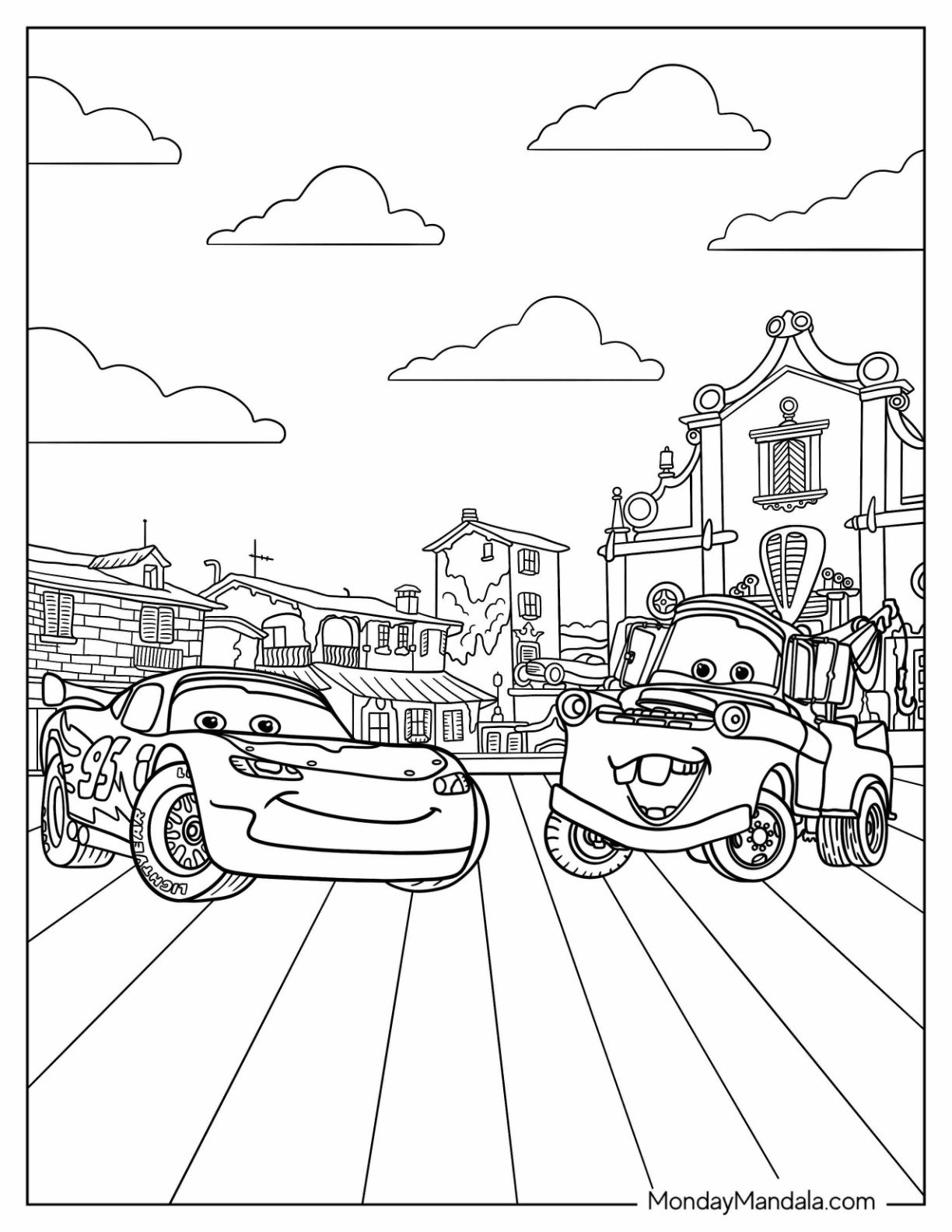 disney mcqueen coloring page disney mcqueen coloring page