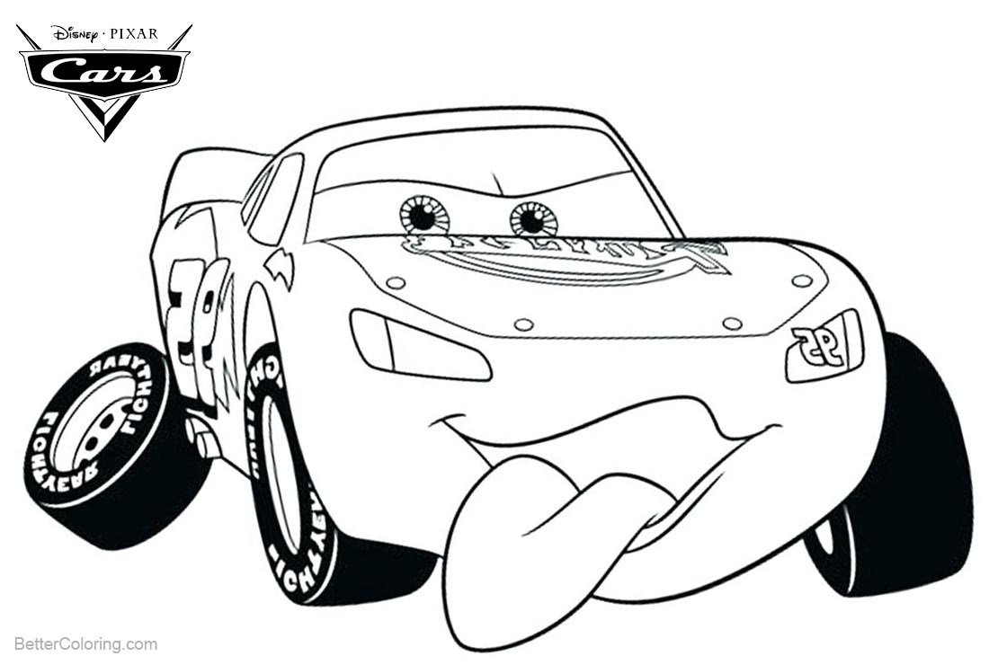 coloring pictures of Lightning McQueen coloring pictures of Lightning McQueen