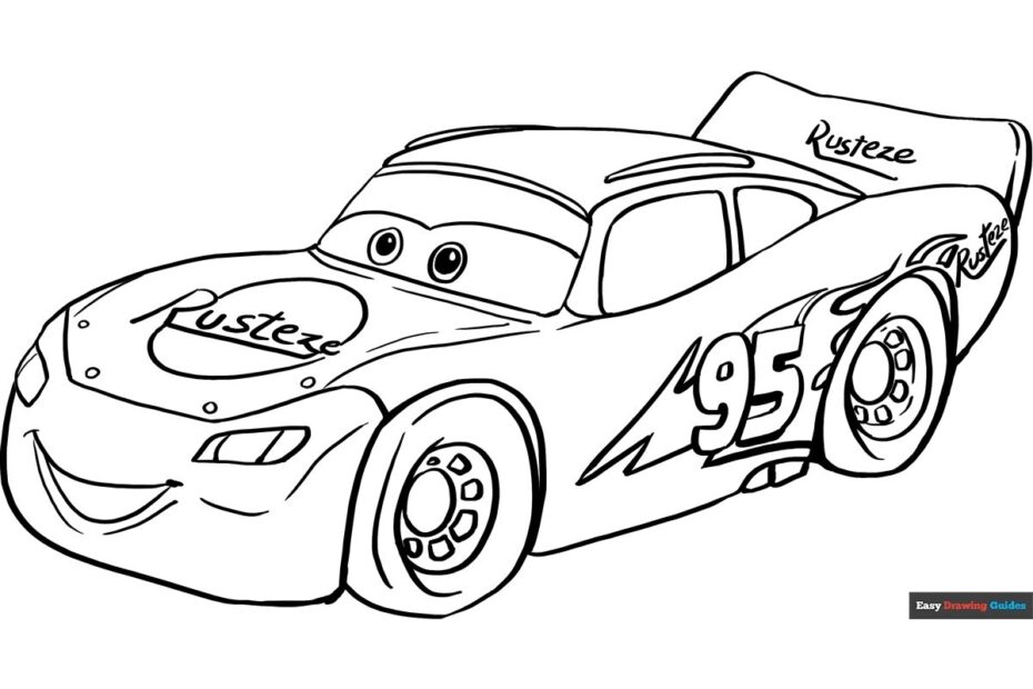 Lightning McQueen Free Kids Coloring Pages Cars Coloring Pages