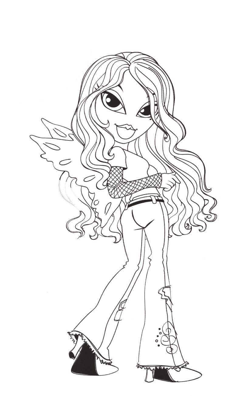 Lil Bratz Bratz Doll Coloring Pages Dejanato