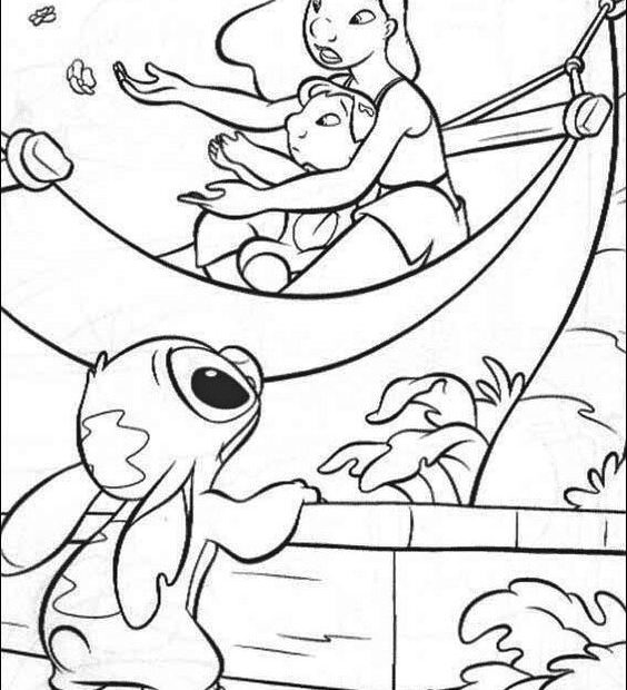 Lilo And Stitch Coloring Sheet Printable Coloring Pages