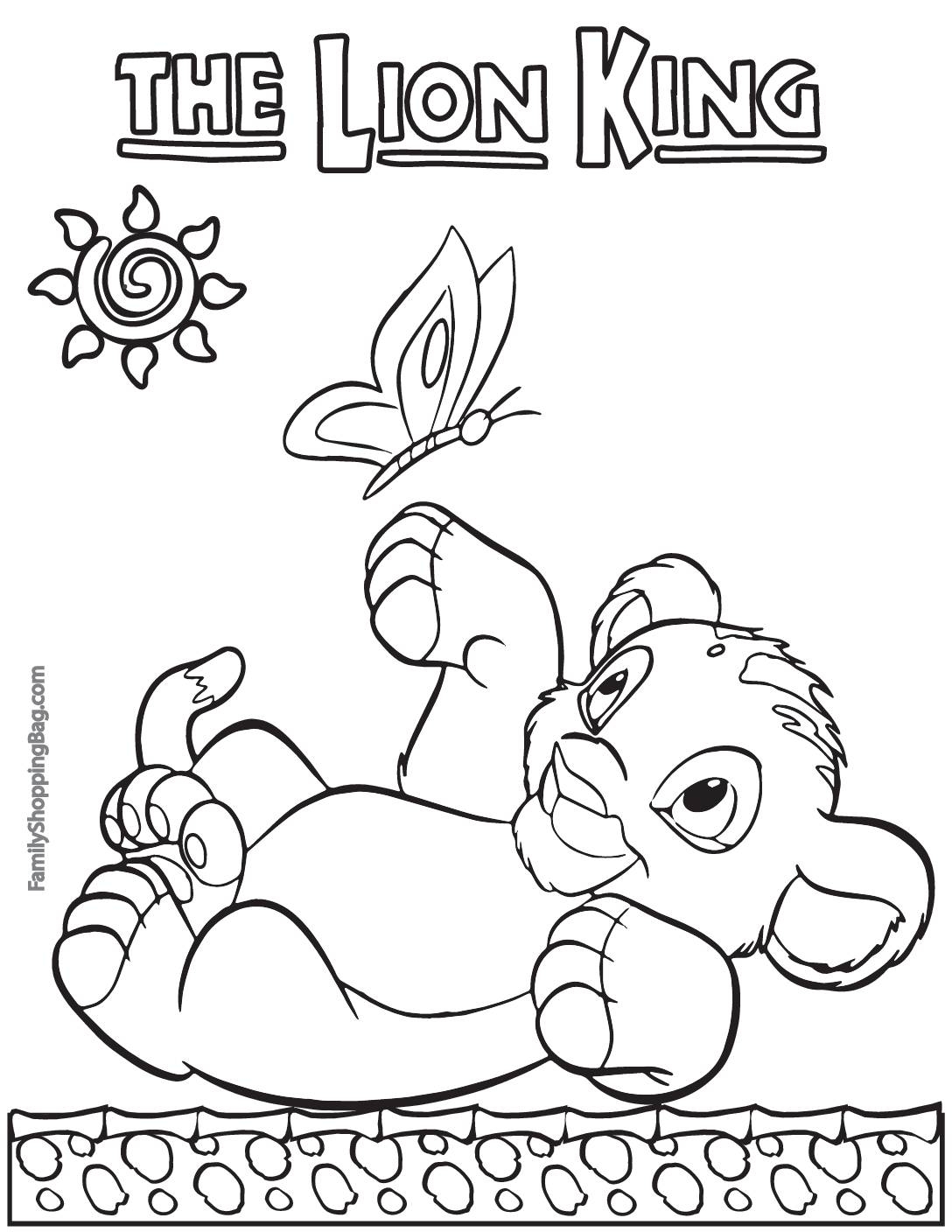 lion king coloring sheet pdf lion king coloring sheet pdf