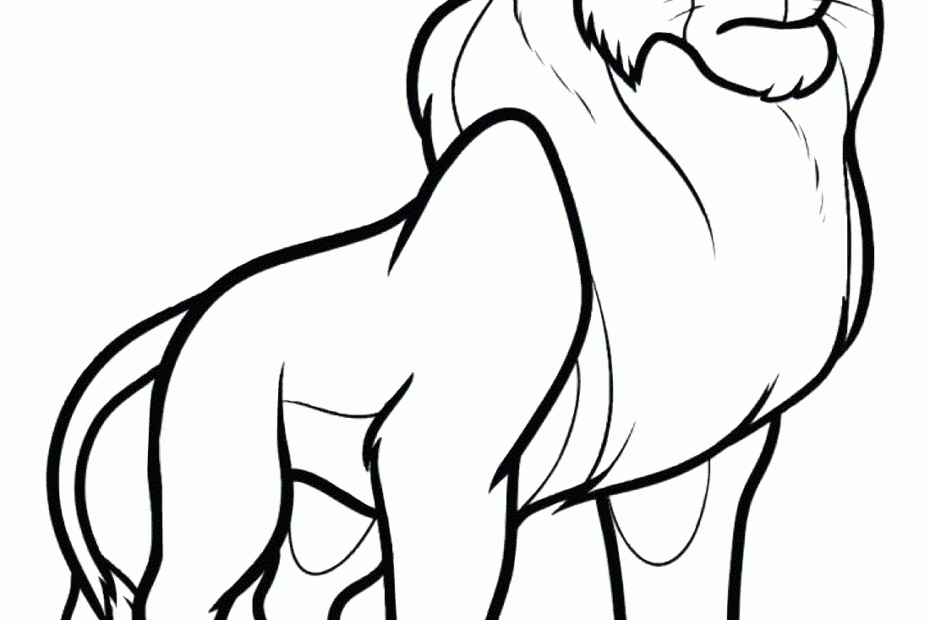 Lion King Mufasa Lion Coloring Page Print Color Craft