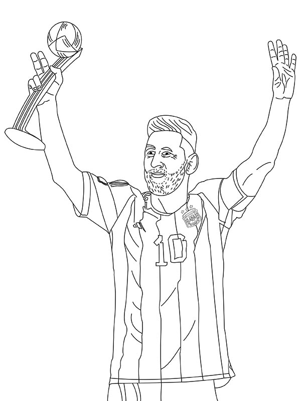 Lionel Messi Coloring Coloring Page Free Printable Coloring Pages 