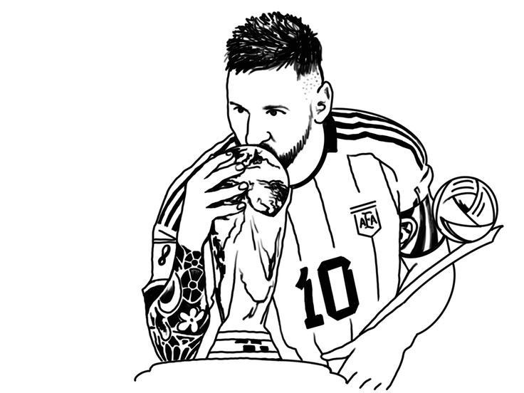 Lionel Messi Coloring Pages Free Printable PDF Lionel Messi Coloring Pages Free Printable PDF