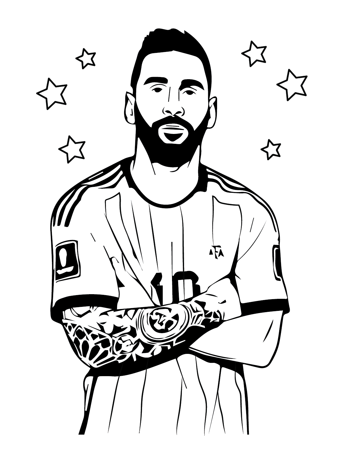 ronaldo and Messi coloring page ronaldo and Messi coloring page