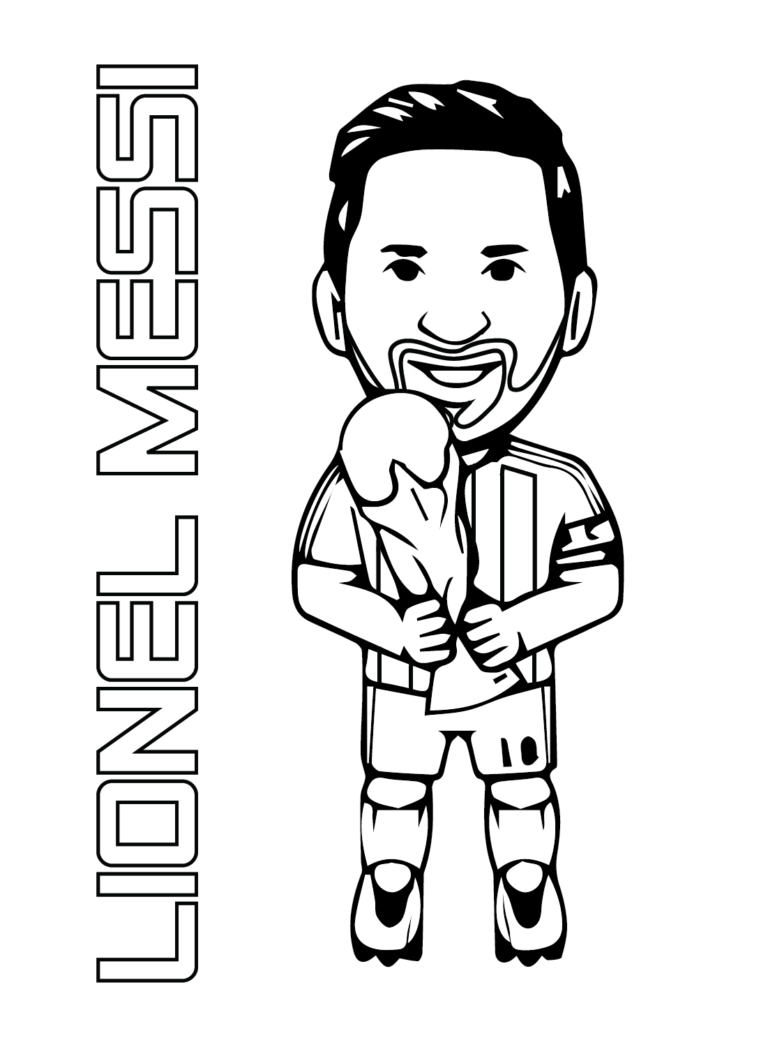 Lionel Messi Coloring Pages