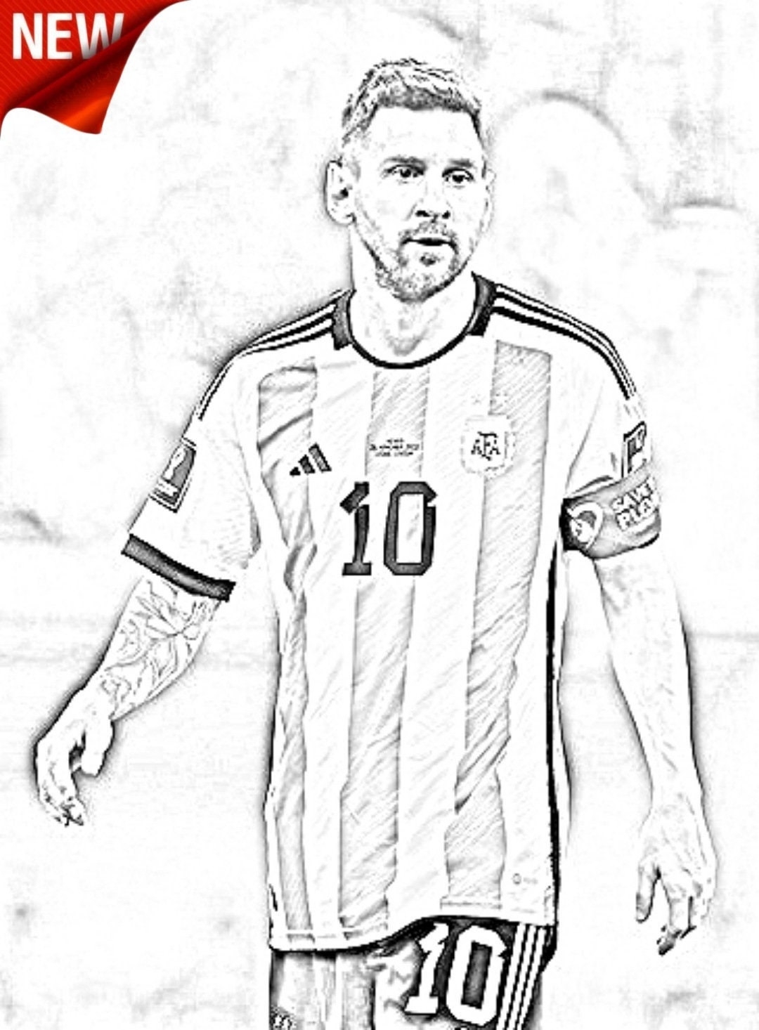 Lionel Messi Colouring Pages Messi Sketch Colouring Pages Etsy