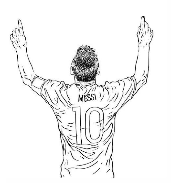 Messi coloring sheets printable Messi coloring sheets printable