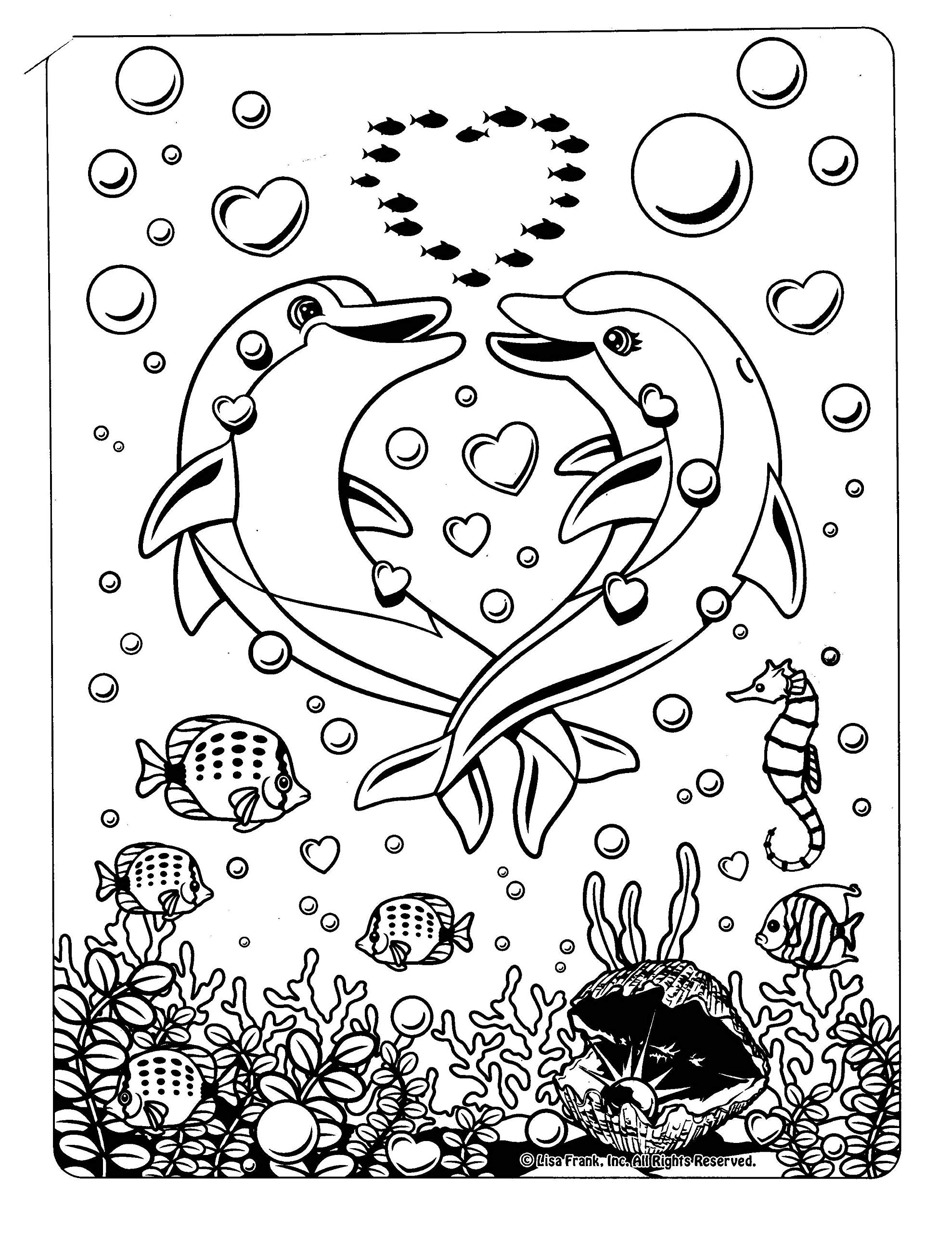 Lisa Frank Dolphin Coloring Pages Team Coloring Lisa Frank Dolphin Coloring Pages Team Coloring