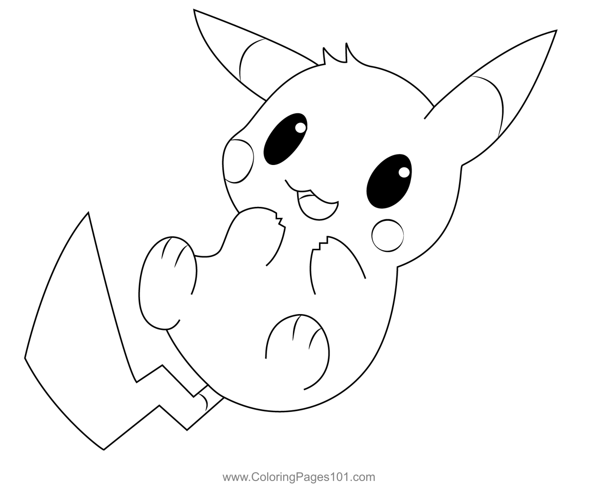 Little Baby Pikachu Coloring Page For Kids Free Pikachu Printable Little Baby Pikachu Coloring Page For Kids Free Pikachu Printable