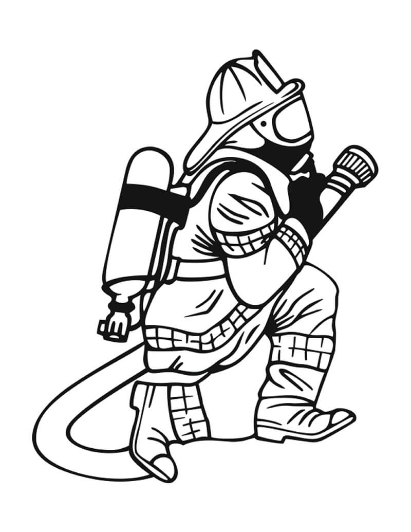free printable firefighter coloring pages