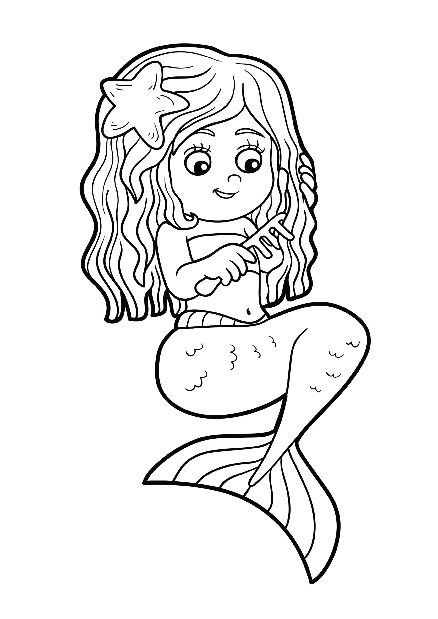free printable little mermaid coloring pages