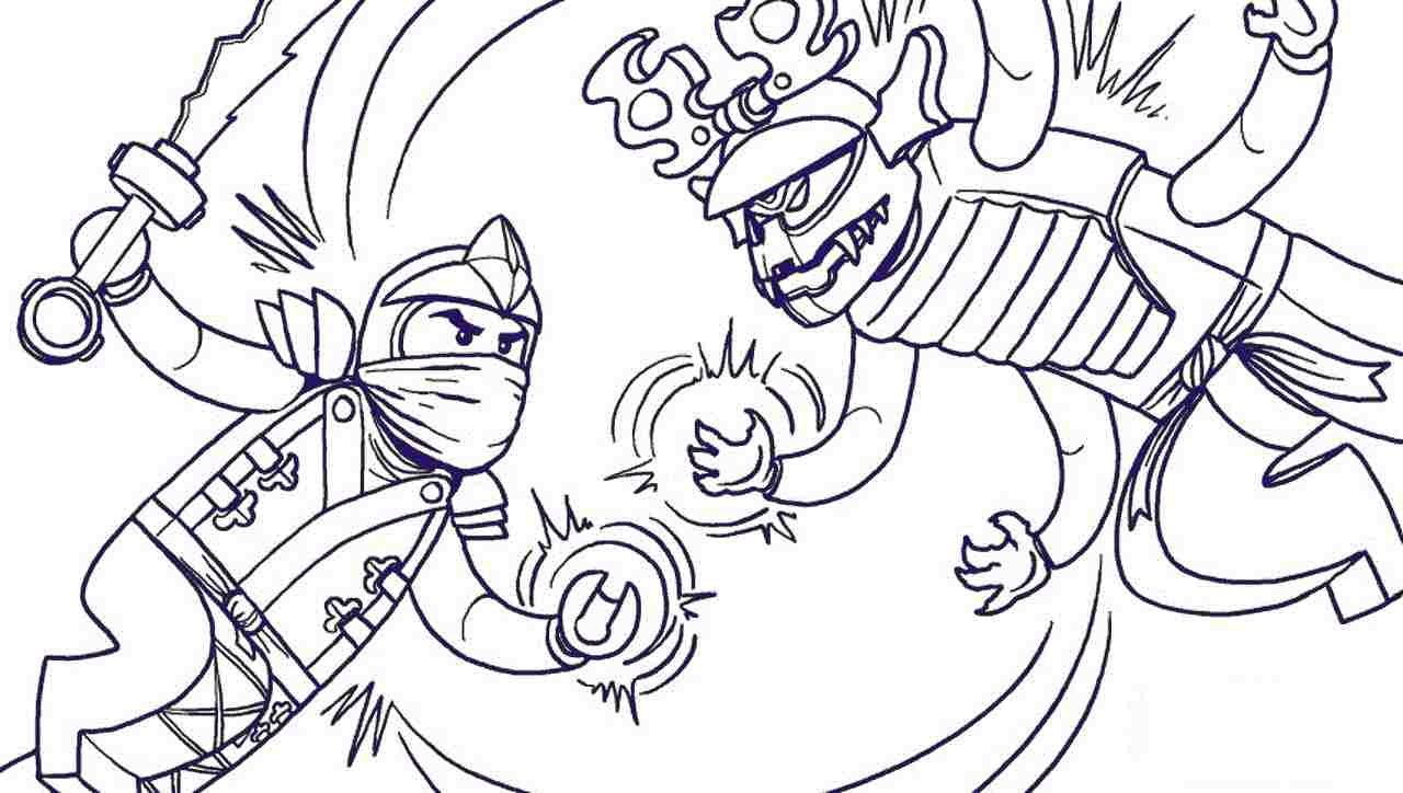 Lloyd Garmadon Fights To Lord Garmadon Coloring Page Free Printable 