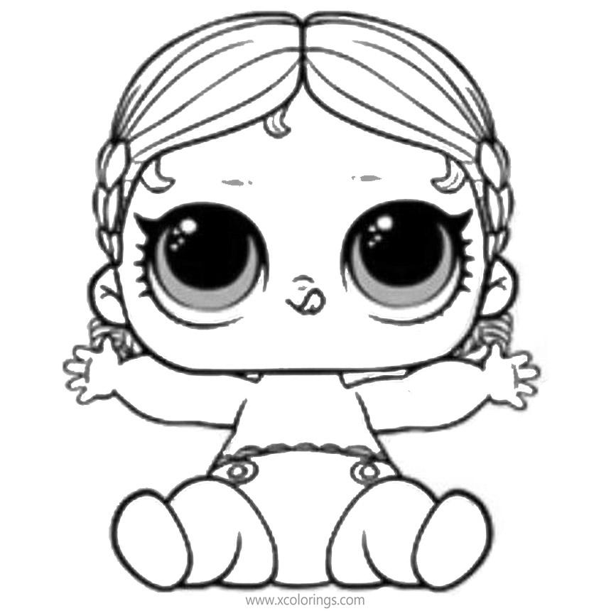 LOL Baby Dolls Coloring Pages LIL Showbaby XColorings