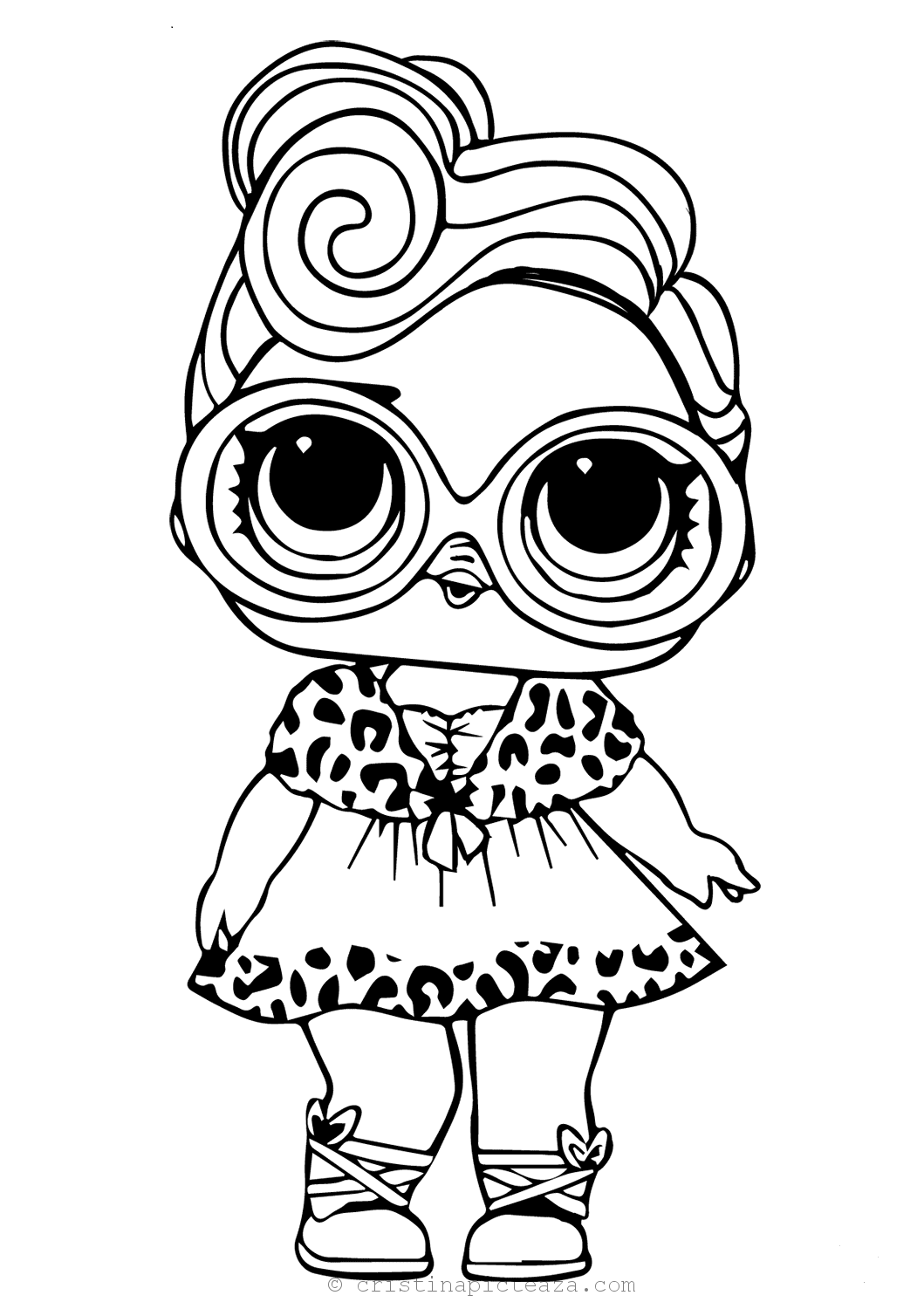 colorable pictures of lol dolls