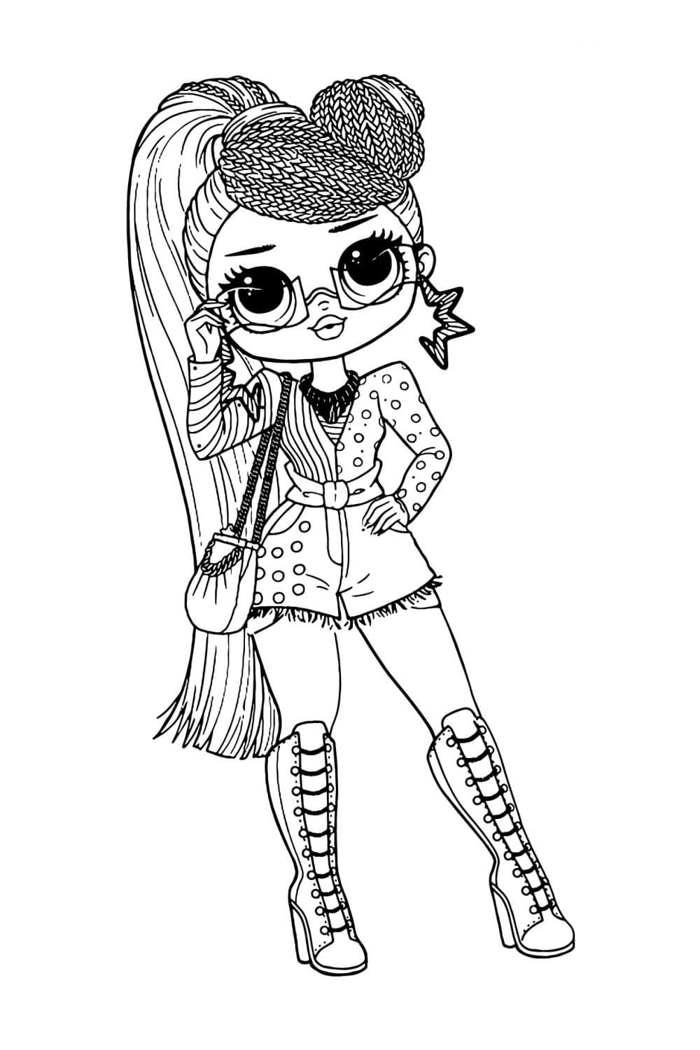 lol doll coloring pages omg