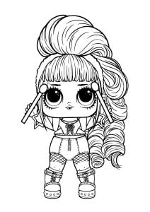 Lol Surprise Doll Coloring Pages Printable Unicorn Infoupdate
