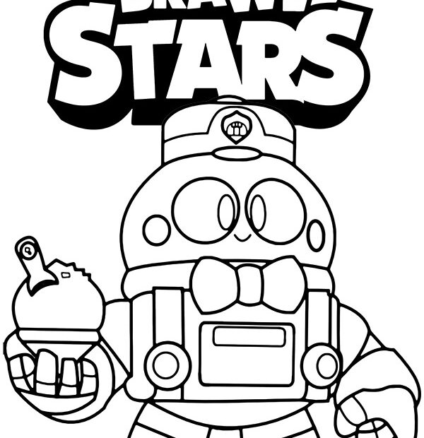 Lou Coloring Page Brawl Stars