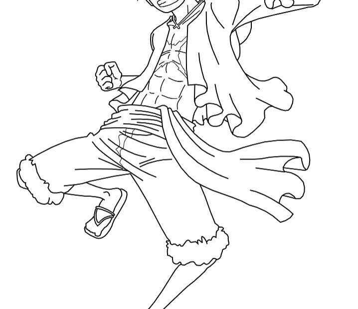 Luffy One Piece Coloring Pages