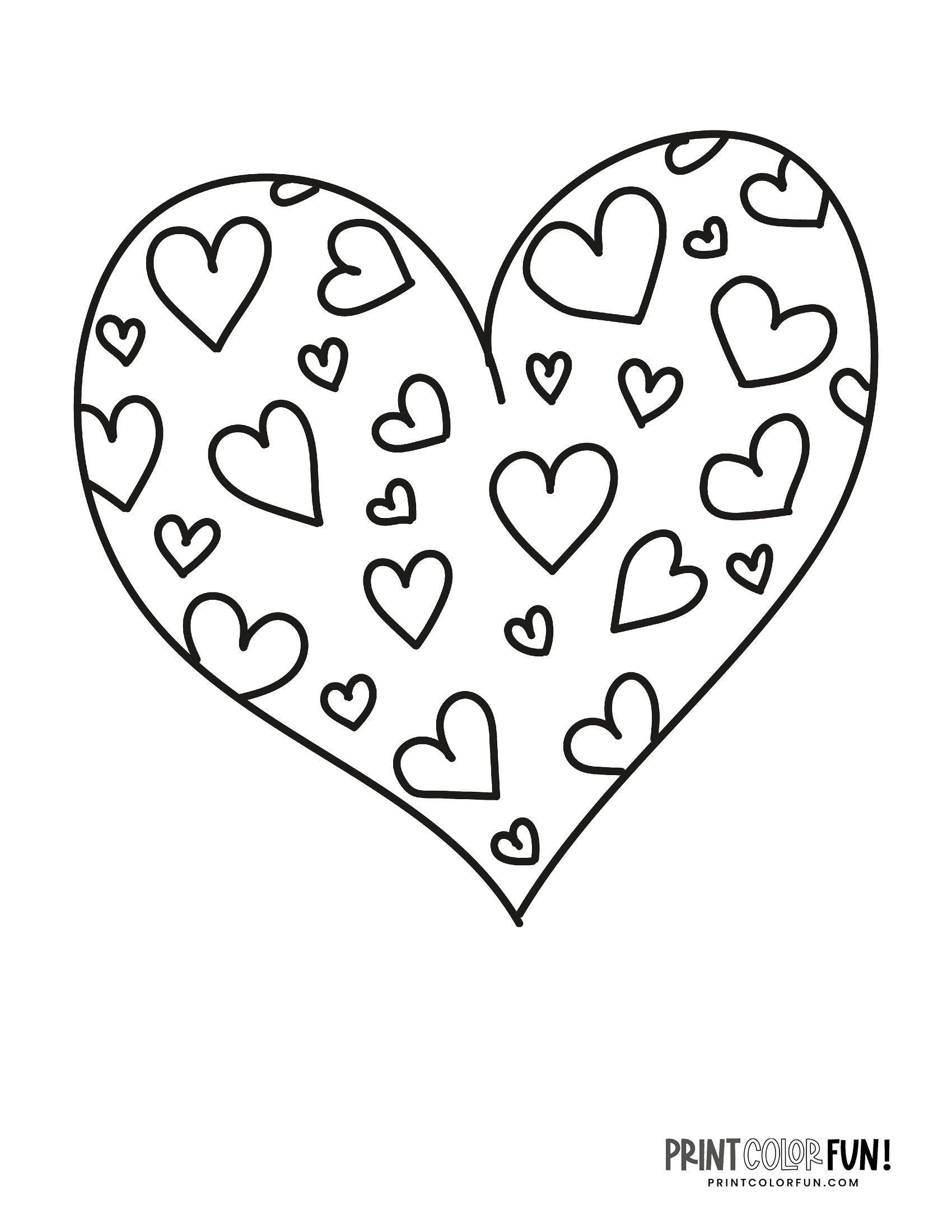 Lumegram 35 Top Printable Cute Heart Coloring Pages Easy Download Lumegram 35 Top Printable Cute Heart Coloring Pages Easy Download
