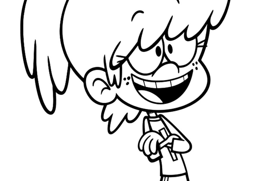 Lynn Loud House Coloring Page Printable