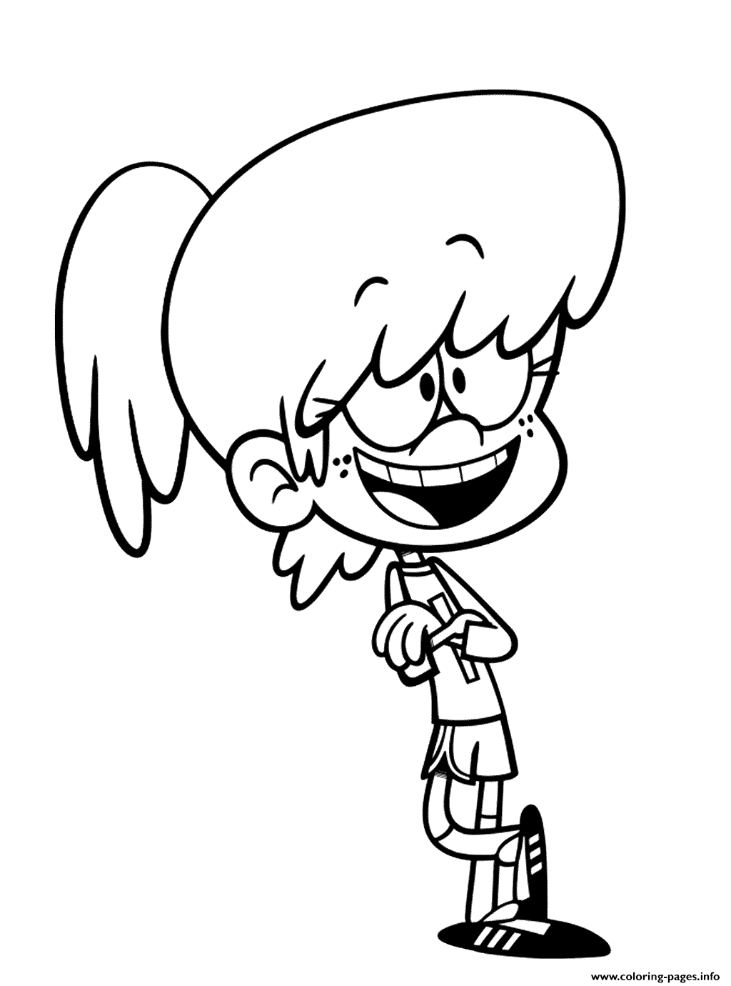 Lynn Loud House Coloring Page Printable Lynn Loud House Coloring Page Printable