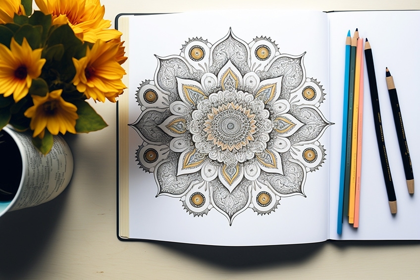 Mandala Coloring Sheet Easy