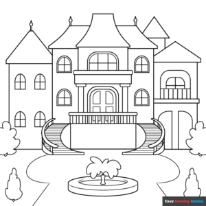Mansion Coloring Pages Printable Coloring Pages