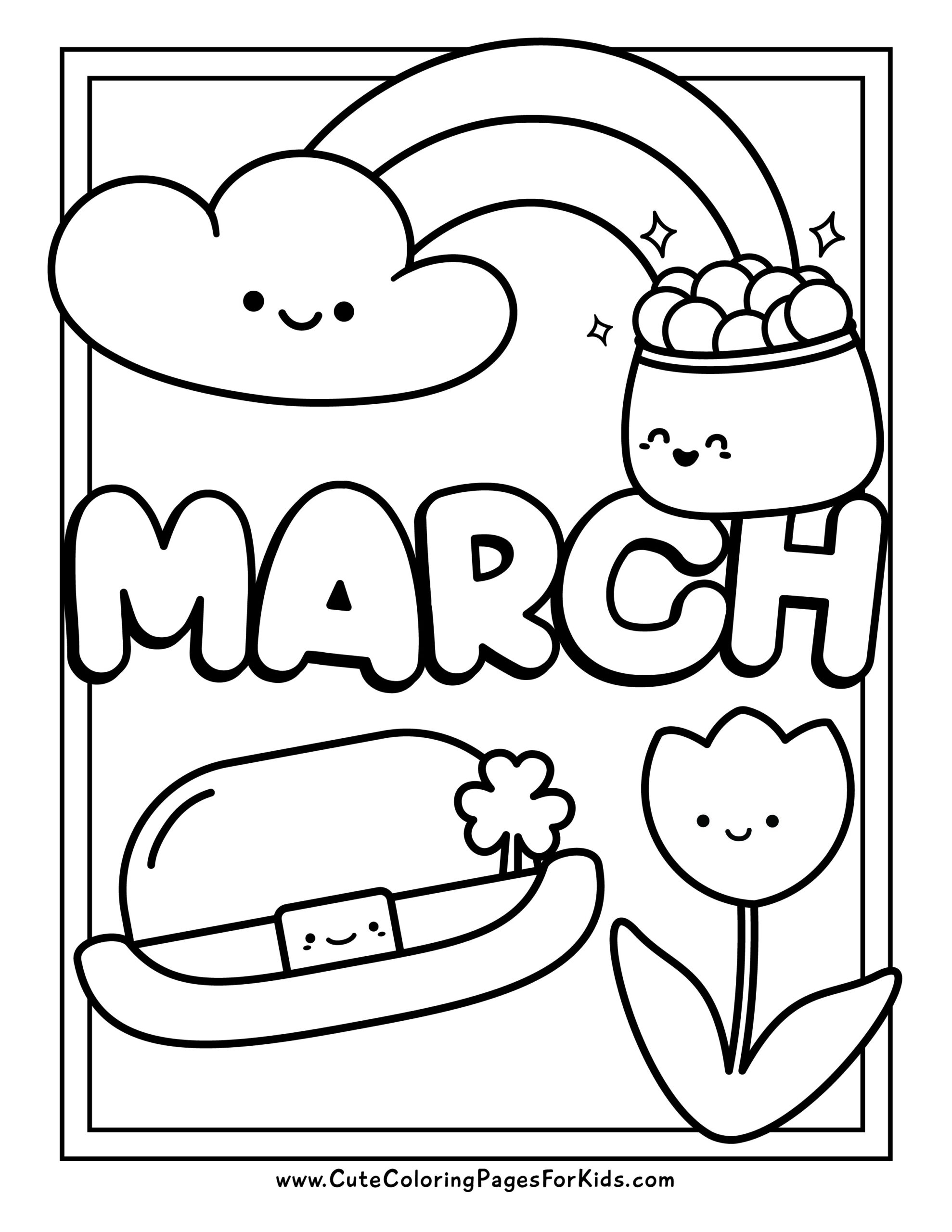 cute march coloring pages cute march coloring pages