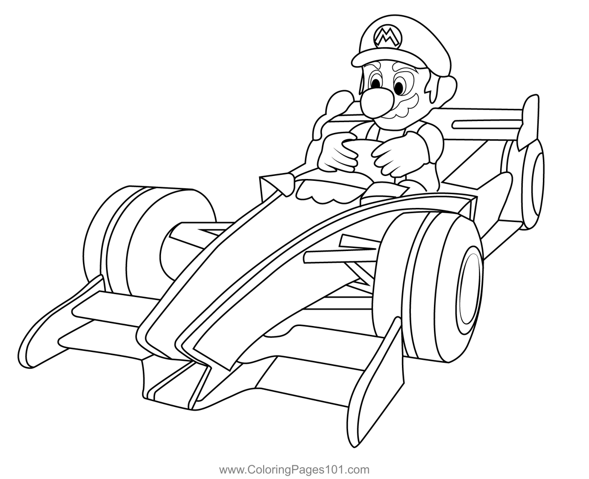 Mario Cart Coloring Page Pin On Kids Ideas Mario Cart Coloring Page Pin On Kids Ideas