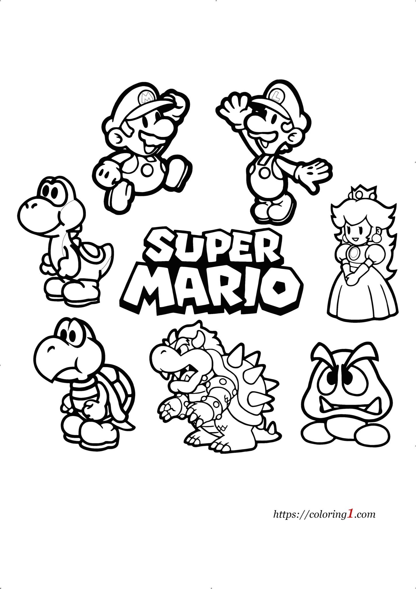 Mario Characters Coloring Pages 2 Free Coloring Sheets 2021 Mario Characters Coloring Pages 2 Free Coloring Sheets 2021