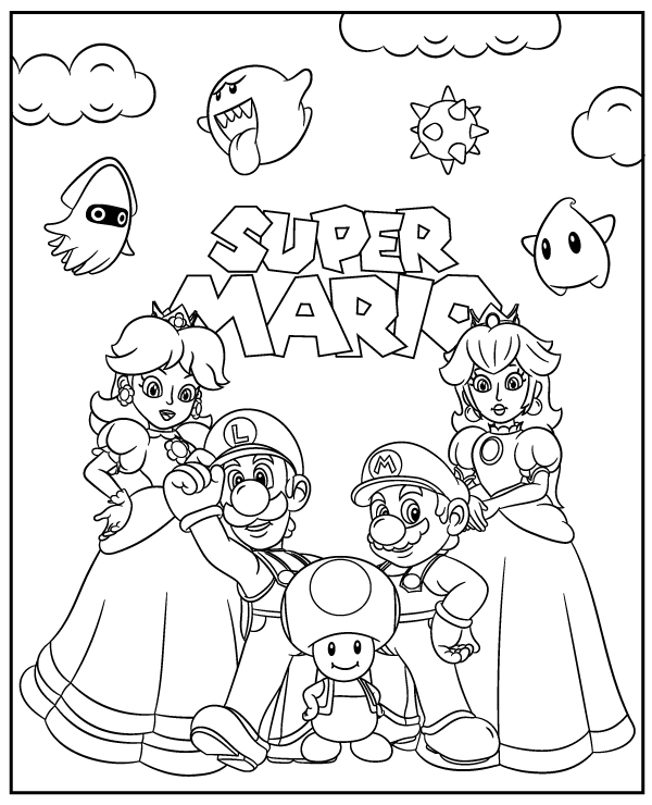 Mario Characters Coloring Pages Coloring Pages Mario Characters Coloring Pages Coloring Pages