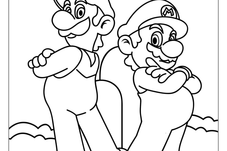 Mario Coloring Pictures Printable Coloring Pages
