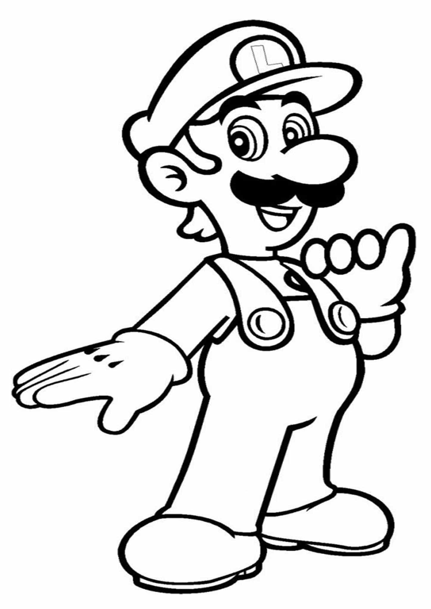 Mario Coloring Sheet Printable Printable Templates