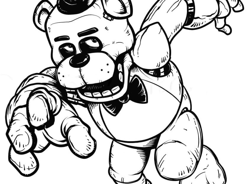 Marionette FNAF Coloring Page Free Printable Coloring Pages For Kids