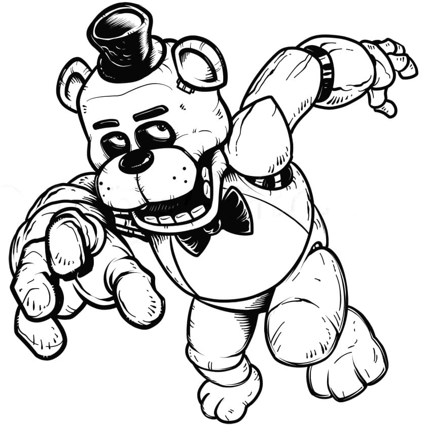 Marionette FNAF Coloring Page Free Printable Coloring Pages For Kids Marionette FNAF Coloring Page Free Printable Coloring Pages For Kids