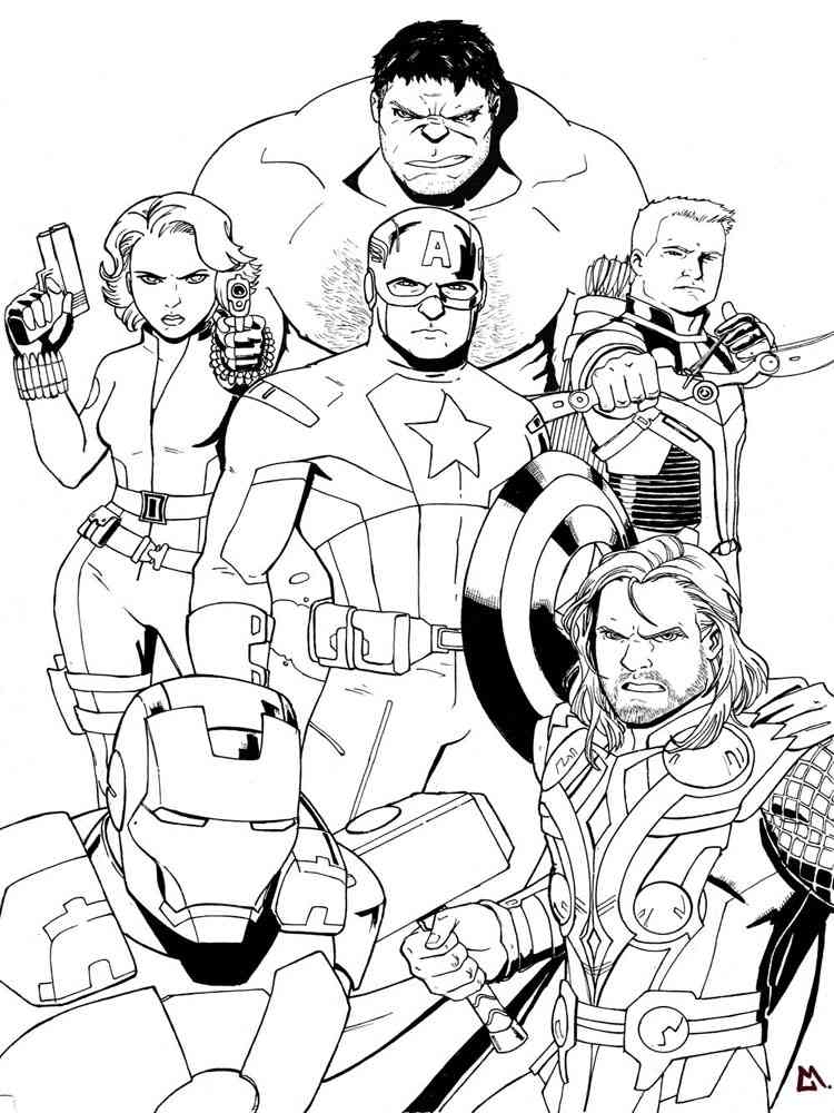 Marvel Superhero Coloring Pages