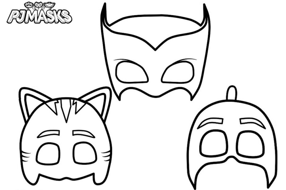 Masks Of PJ Masks Catboy Coloring Pages Free Printable Coloring Pages