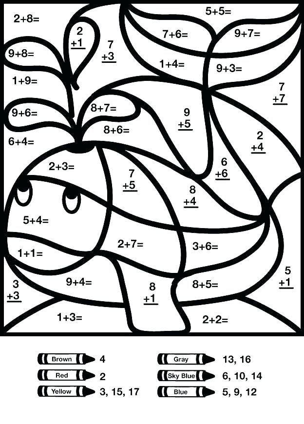 free printable color by math free printable color by math