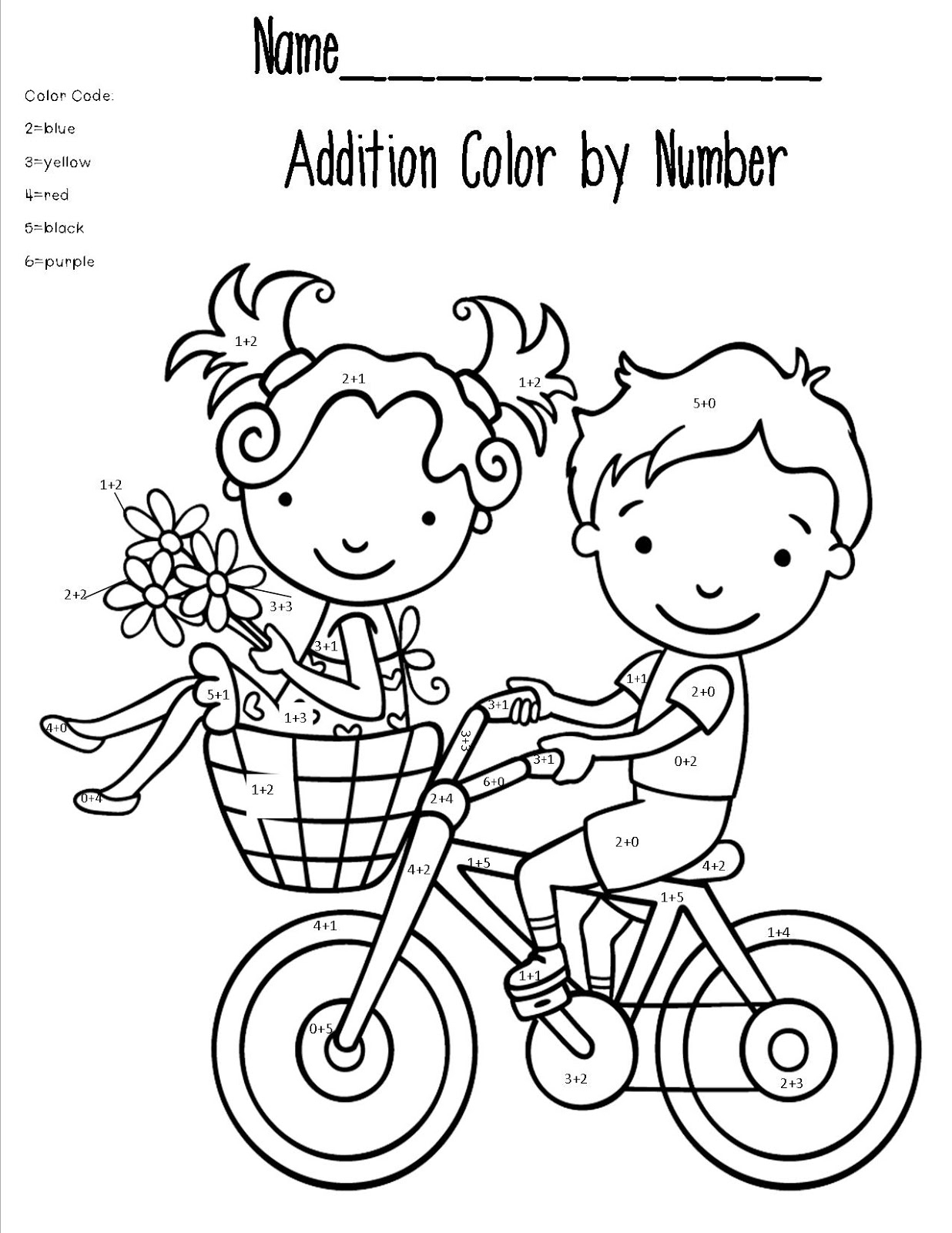 Math Printable Coloring Worksheets