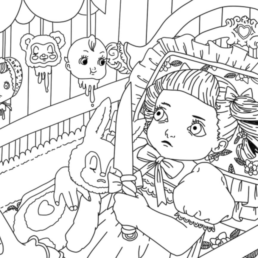 Melanie Martinez coloring pages cry baby Melanie Martinez coloring pages cry baby