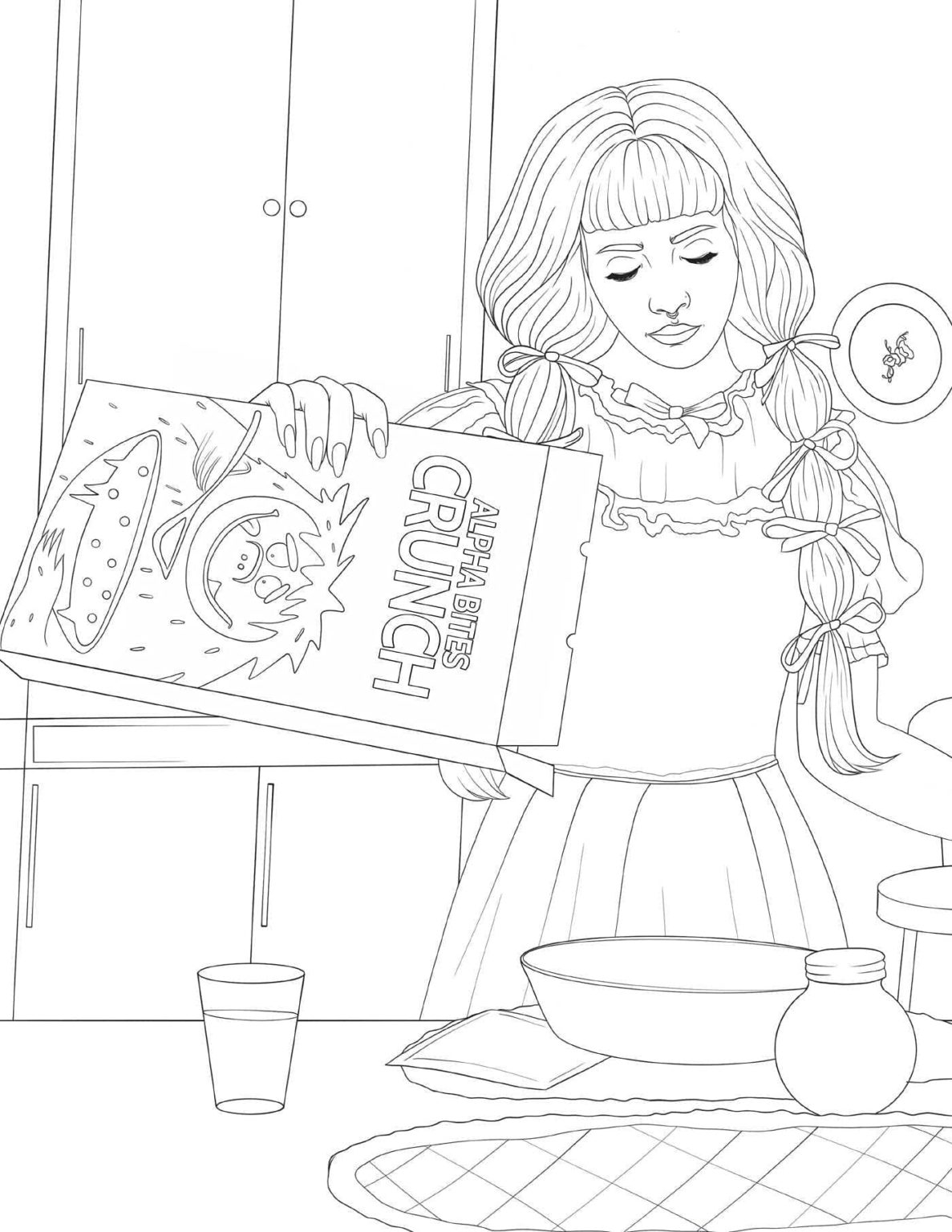 Melanie Martinez coloring paper Melanie Martinez coloring paper