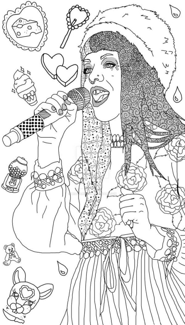 Melanie Martinez Coloring Pages Melanie Martinez Coloring Pages