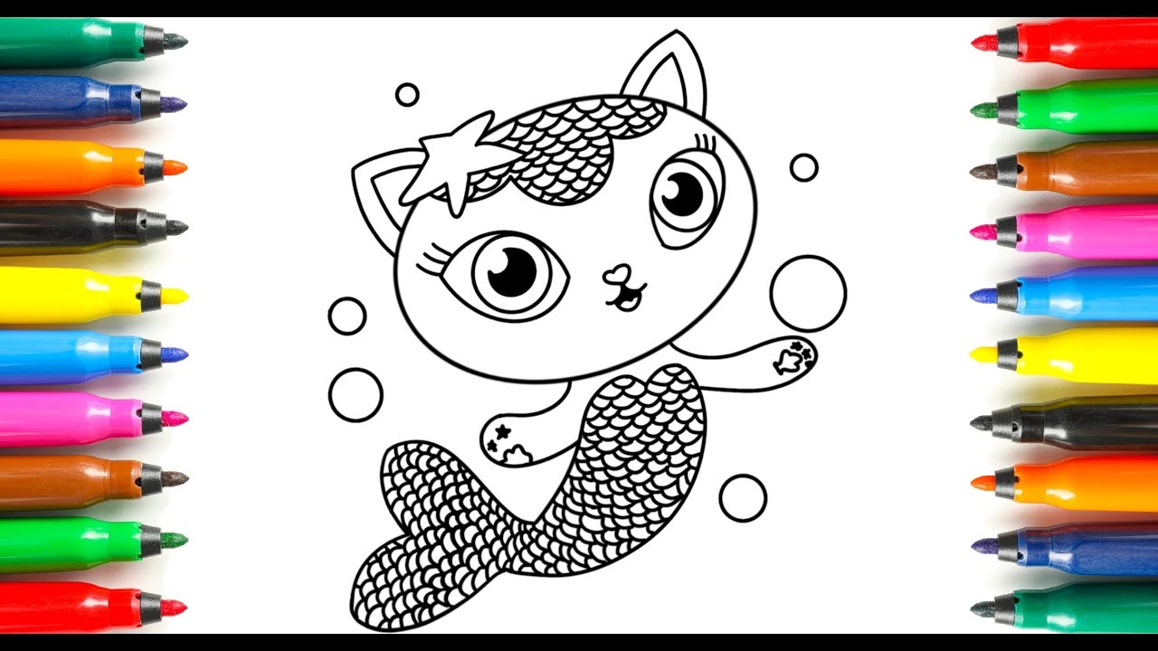 Mercat Coloring Pages Gabby S Dollhouse Coloring Page Vrogue co