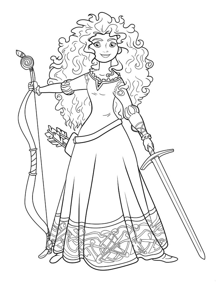 Merida Coloring Book Page Disney Princess Coloring Pages Princess Merida Coloring Book Page Disney Princess Coloring Pages Princess