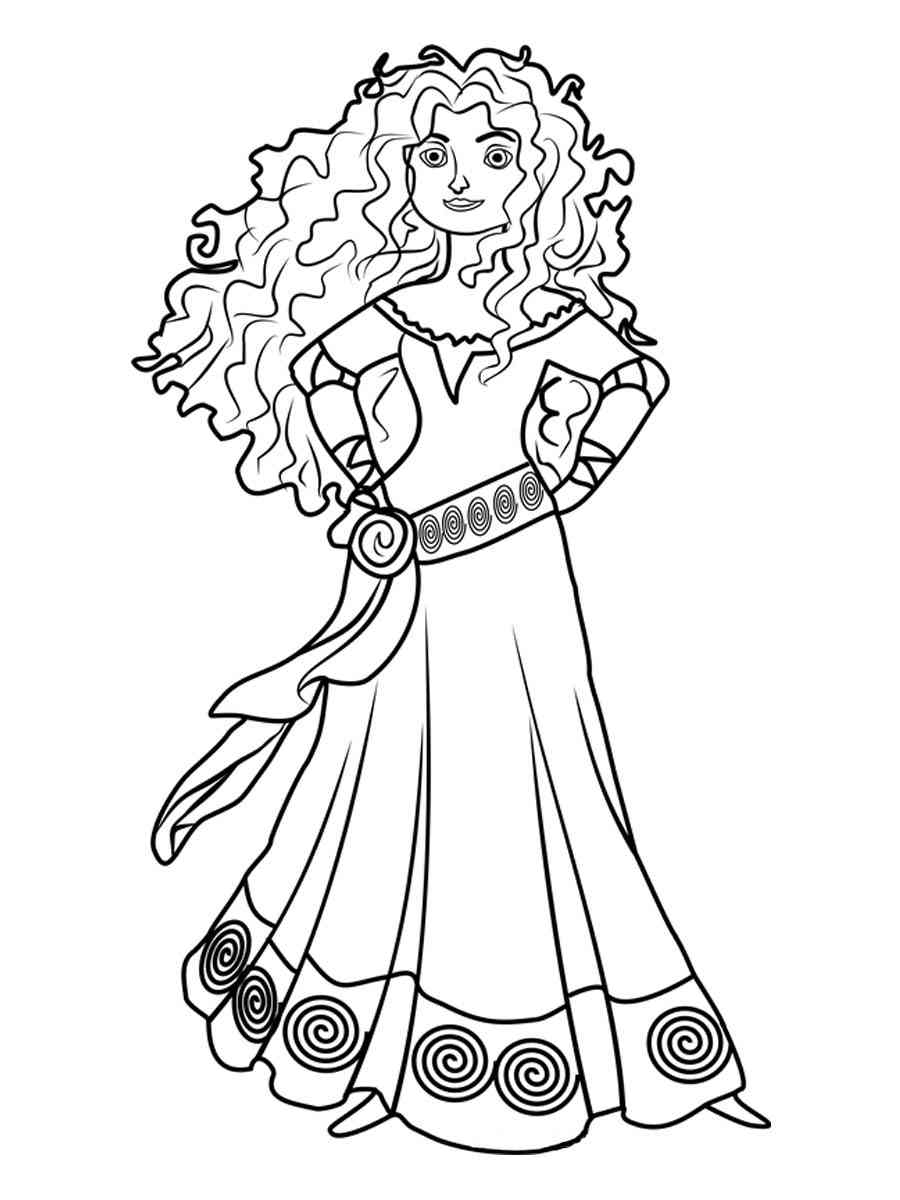 Merida Coloring Pages Merida Coloring Pages