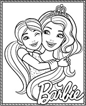 Mermaid Barbie Coloring Page Sheet