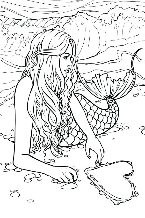 Mermaid Coloring Pages For Adults Best Coloring Pages For Kids Mermaid Coloring Pages For Adults Best Coloring Pages For Kids